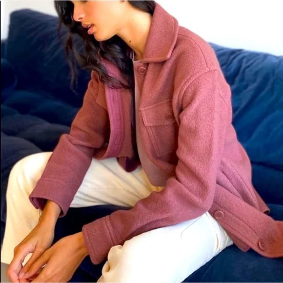 Aritzia Wilfred Free The Ganna Shirt Jacket Women’s Size S - Picture 3 of 9